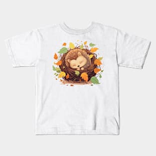 Sleepy hedgehog too Kids T-Shirt